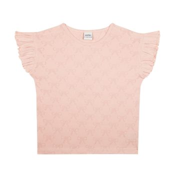 Ruffled Bow Jacquard Pajama Set