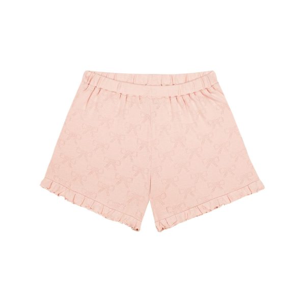 Ruffled Bow Jacquard Pajama Set