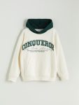 Boys' Crew Neck Tiger Print Sweatshirt