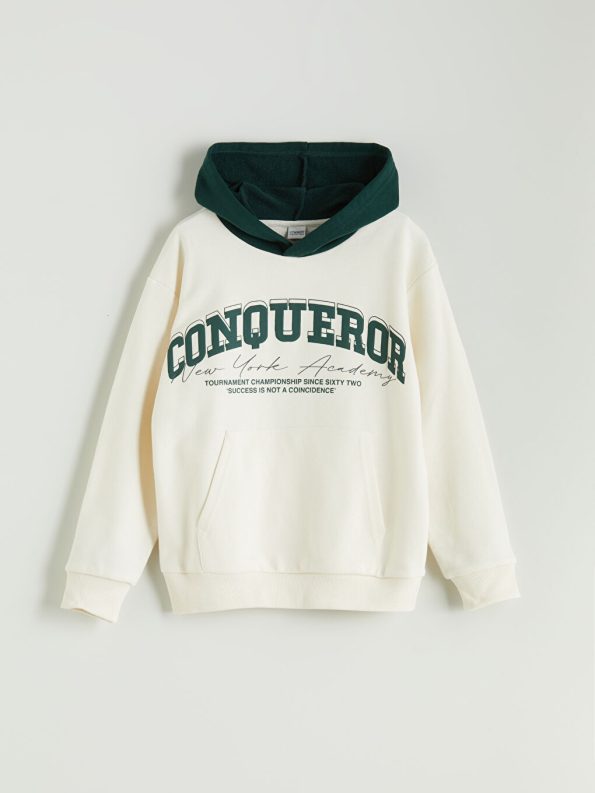 Boys' Crew Neck Tiger Print Sweatshirt