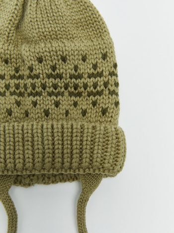 Pom Pom Detailed Baby Boy Beanie