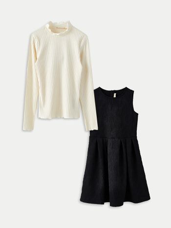 Zippered Pleated Skirt for Girls