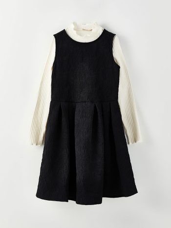 Zippered Pleated Skirt for Girls