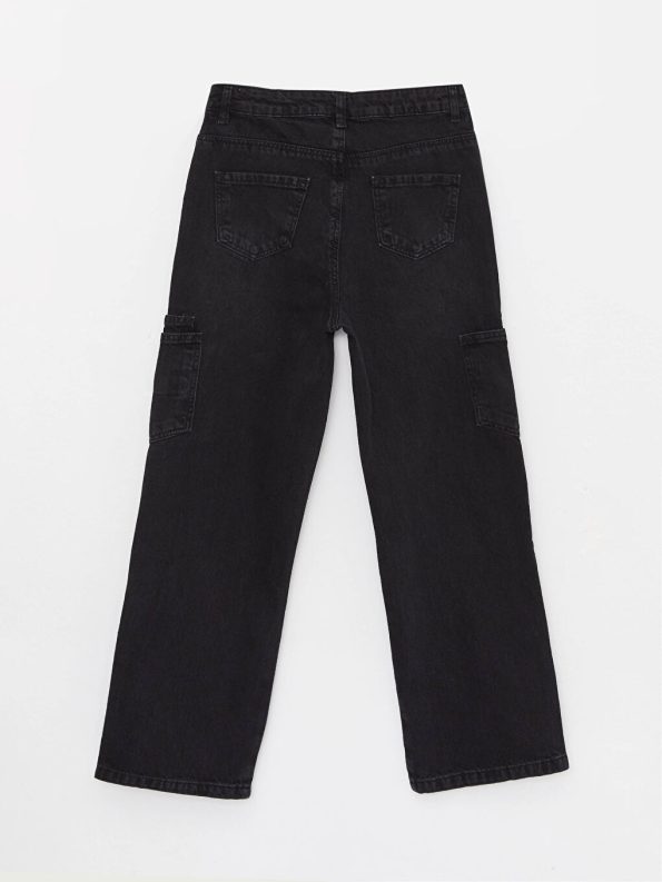Girls' Floral Elastic Waist Pants