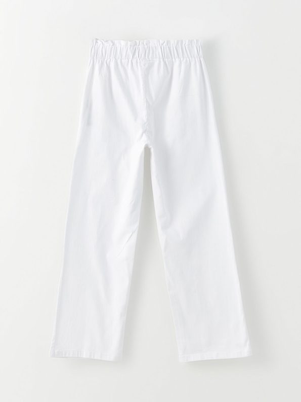 Elastic Waist Floral Girls' Pants