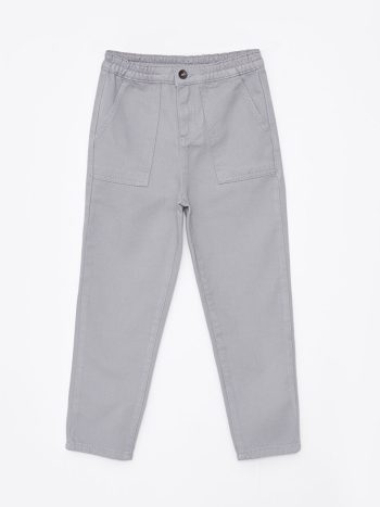 Belted Printed Cotton Cargo Pants for Boys