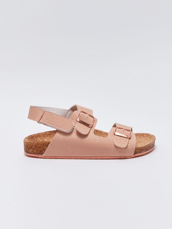 LCW STEPS Pink Velcro Girls' Sandals