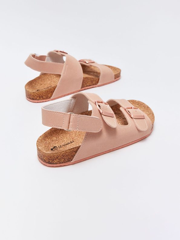 LCW STEPS Pink Velcro Girls' Sandals