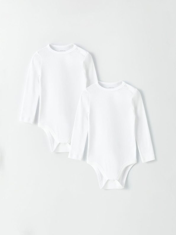 Girls' Baby Leggings with Elastic Waistband - Set of 2