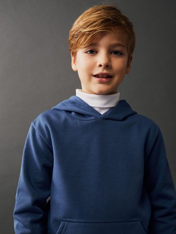 Hooded Basic Long Sleeve Boys Sweatshirt