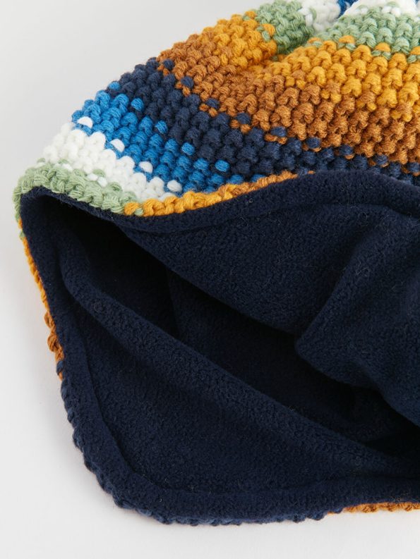 Bear Designed Baby Boy Beanie