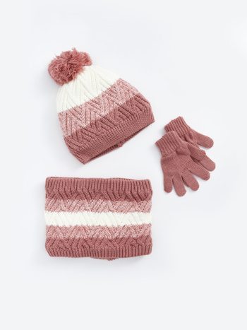 Pom Pom Detailed Baby Girl Hat