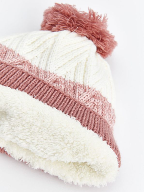Pom Pom Detailed Baby Girl Hat