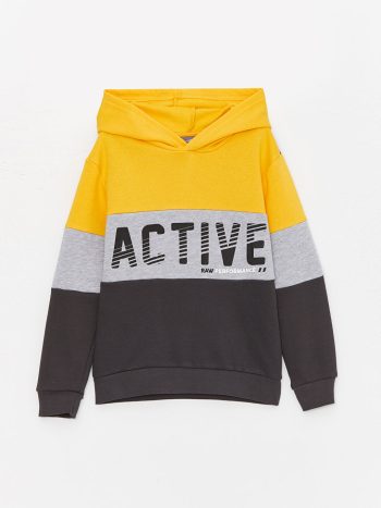 Boys' Printed Crew Neck Sweatshirt and Jogger Set