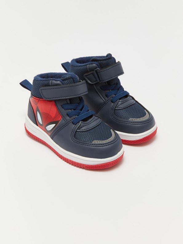 LCW STEPS Navy Blue Spider-Man Printed Baby Boy Sneakers