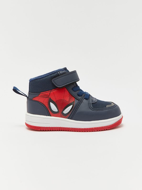 LCW STEPS Navy Blue Spider-Man Printed Baby Boy Sneakers