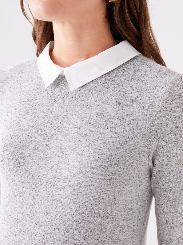 LCWAIKIKI Maternity Grey Long Sleeve Shirt