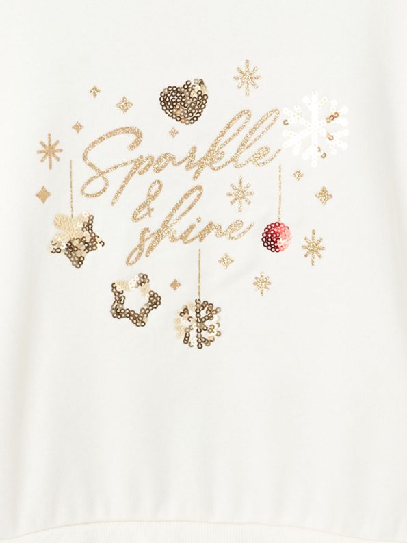 Girls' Long Sleeve Crew Neck Knit Sweater
