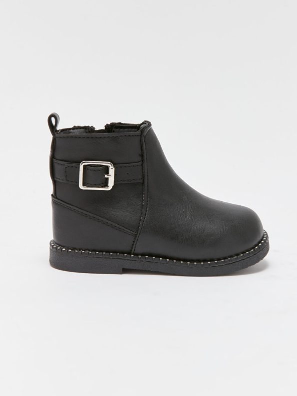 Patterned Velcro Baby Girl Boots