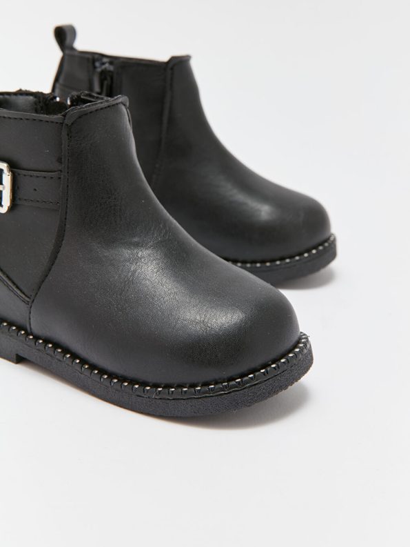 Patterned Velcro Baby Girl Boots