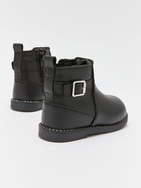 Patterned Velcro Baby Girl Boots