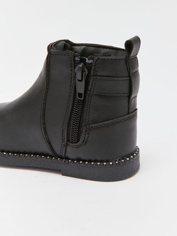 Patterned Velcro Baby Girl Boots