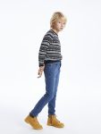 Belted Fleece-Lined Boys' Jean Pants