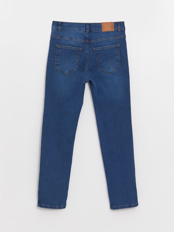 Belted Fleece-Lined Boys' Jean Pants