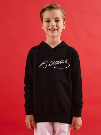 Comfort Fit Hooded Printed Boys T-Shirt