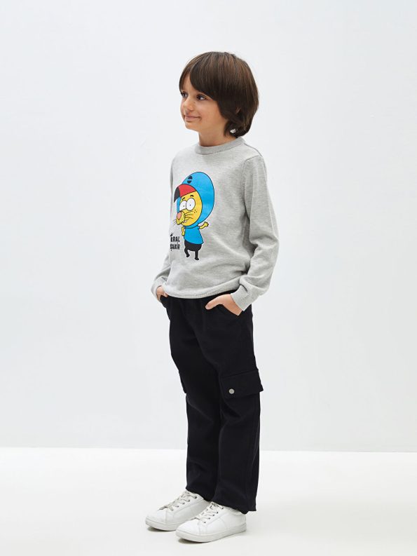 Boys' Elastic Waist Cargo Jogger Pants