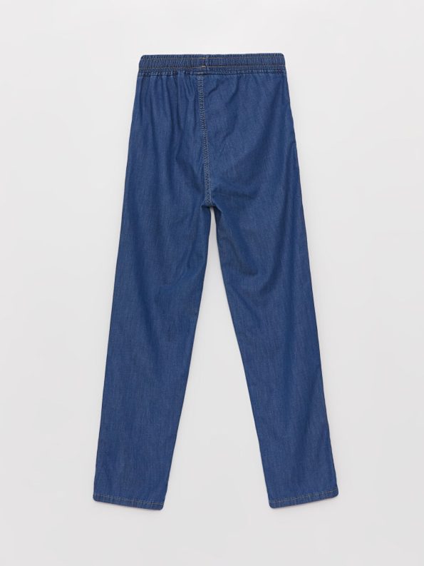 Belted Fleece-Lined Boys' Jean Pants