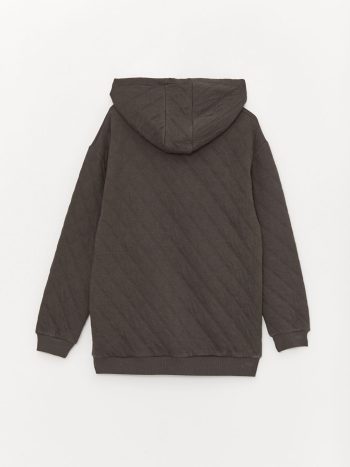 Hooded Basic Baby Boys Zippered Sweatshirt