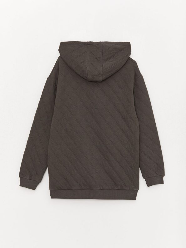 Hooded Basic Baby Boys Zippered Sweatshirt
