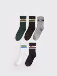 Patterned Boys' Ankle Socks Set of 5