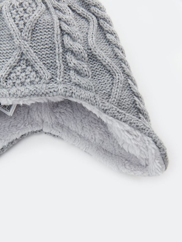 Pom Pom Detail Baby Boy Hat