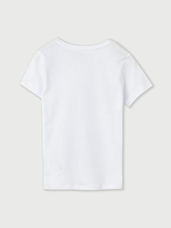 LCW Kids White V-Neck Short Sleeve Boys' T-Shirt