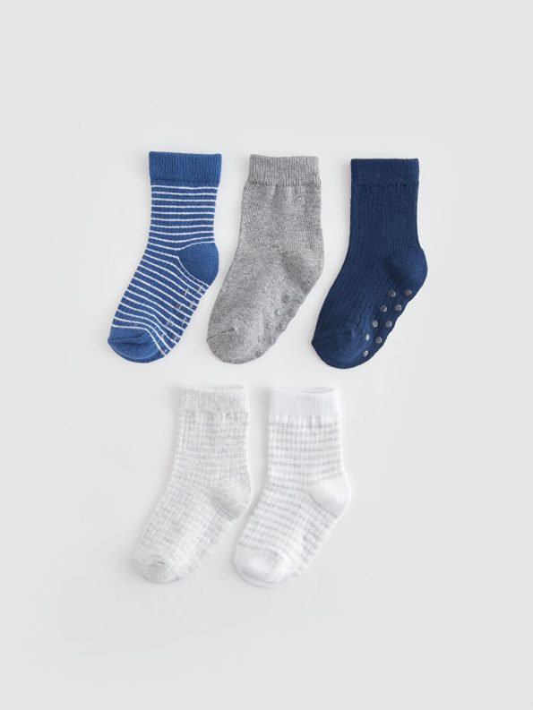 Striped Baby Boy Socks Set of 3