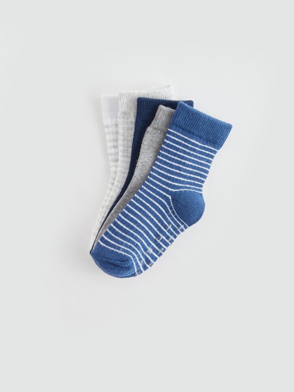 Striped Baby Boy Socks Set of 3