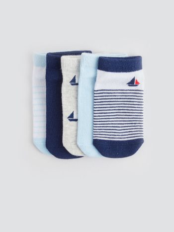 Printed Baby Boy Socks Set of 5