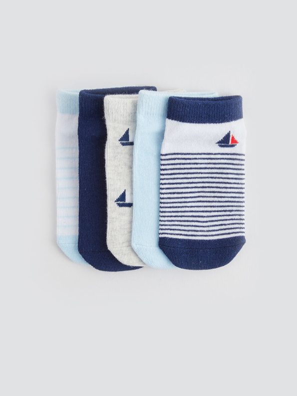 Printed Baby Boy Socks Set of 5