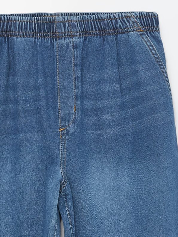 Belted Loose Fit Boys' Jeans