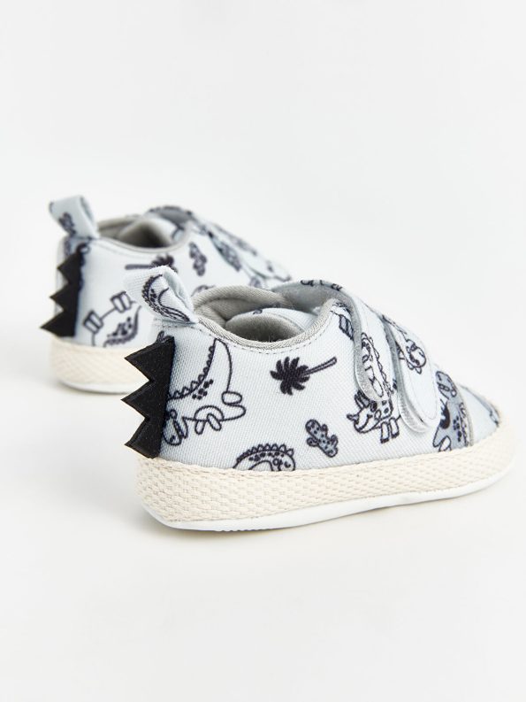 LCW STEPS Gray Velcro Baby Boy Sneakers