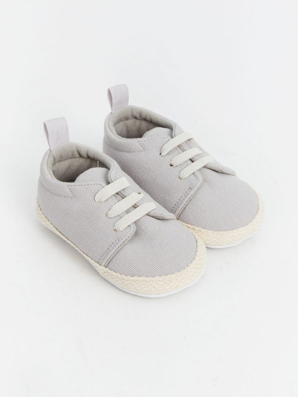 LCW STEPS Gray Lace-Up Baby Boys' Pre-Walking Shoes