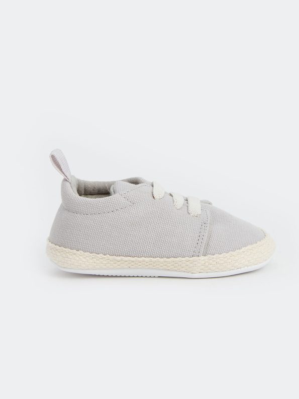 LCW STEPS Gray Lace-Up Baby Boys' Pre-Walking Shoes