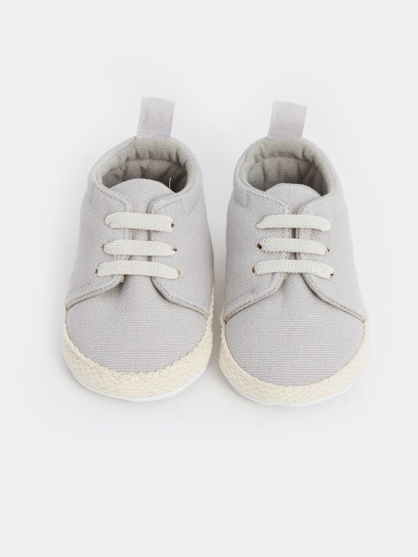 LCW STEPS Gray Lace-Up Baby Boys' Pre-Walking Shoes