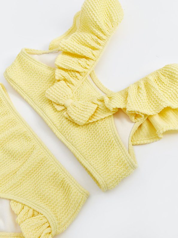 LCW Kids Yellow Girls Baby Bikini Set