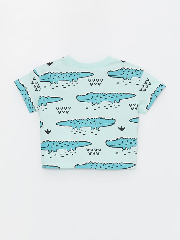 LCW Baby Turquoise Short Sleeve T-Shirt and Shorts Set