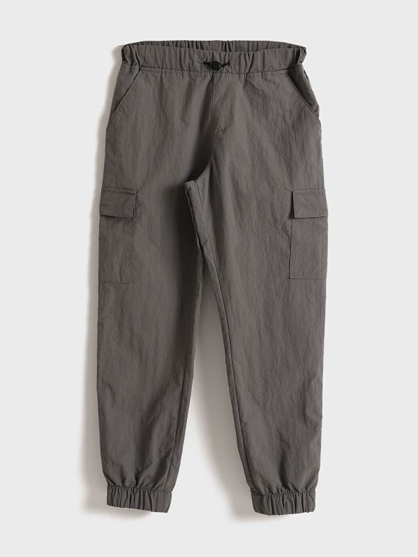Boys' Comfortable Elastic Waist Cargo Jogger Pants