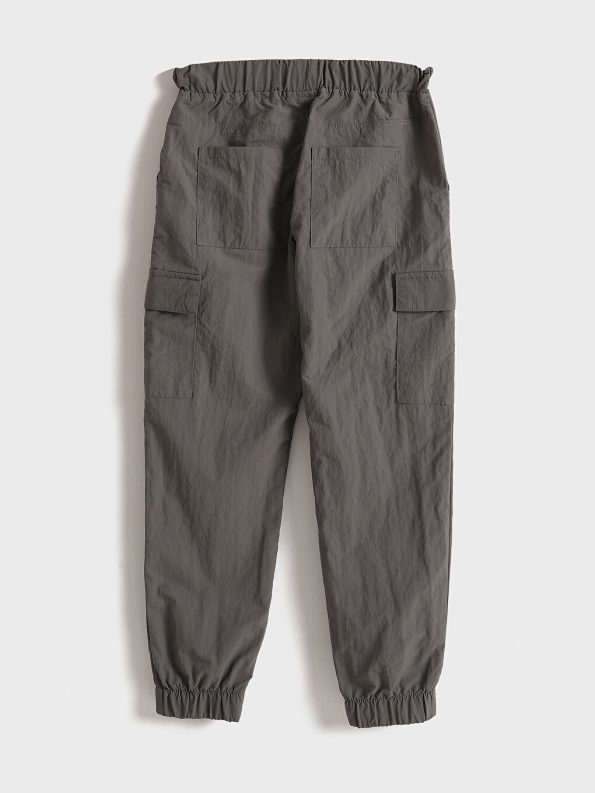 Boys' Comfortable Elastic Waist Cargo Jogger Pants