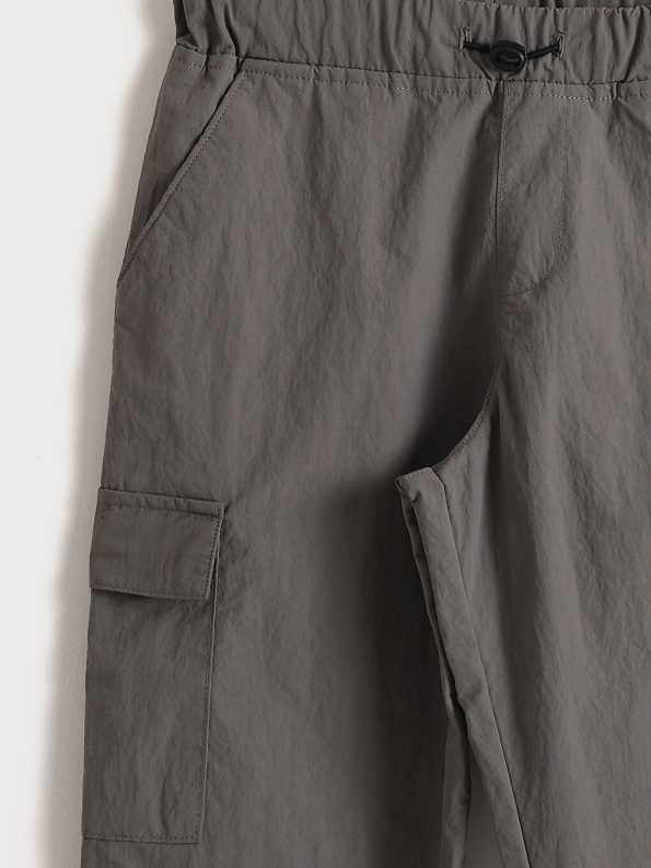 Boys' Comfortable Elastic Waist Cargo Jogger Pants
